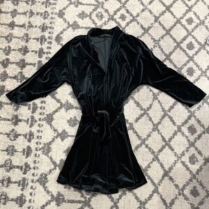 Zara Black Velvet Mini Dress